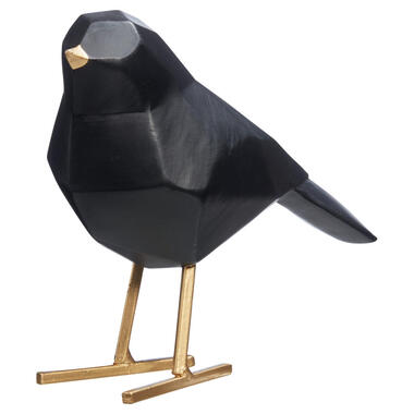 Decoratievogel Zwart Goud product