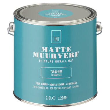 Muurverf Mat Turquoise 2.5 l product