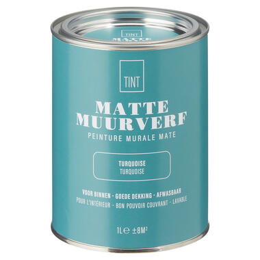 Muurverf Mat Turquoise 1 l product