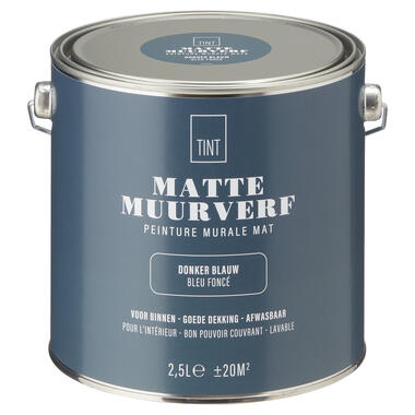 Muurverf Mat Donker Blauw 2.5 l product