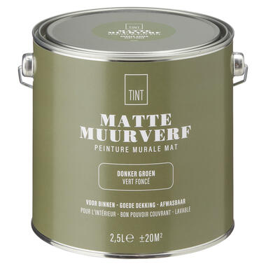 Muurverf Mat Donker Groen 2.5 l product