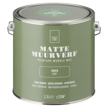 Muurverf Mat Groen 2.5 l product
