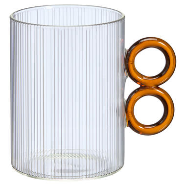 Theeglas Rings Transparant/Amber - 480 ml product