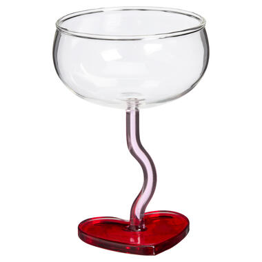 Coupe Valentijn Transparant/Rood 240ml product