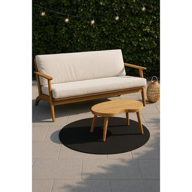 Buitenkleed Struct Zwart ø 120 cm product