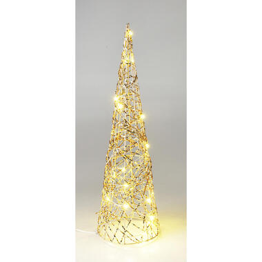 Decoratieve Kerstboom Met LED Verlichting Goud product