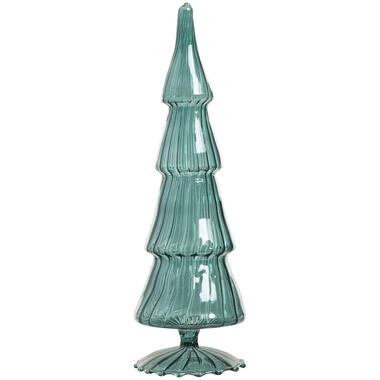 Glazen Kerstboom Swirl Groen product