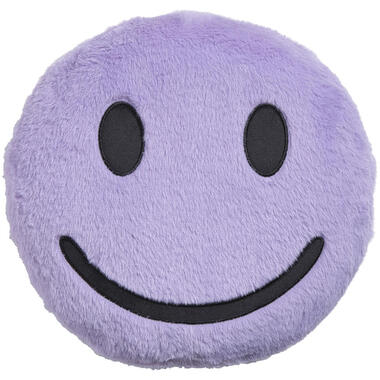 Kussen Smiley Paars Ø35 cm