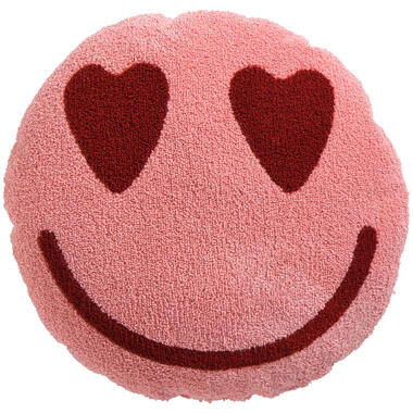 Kussen Smiley Hart ⌀38 cm