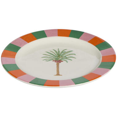 Ontbijtbord Palmboom Multicolor - ⌀21cm