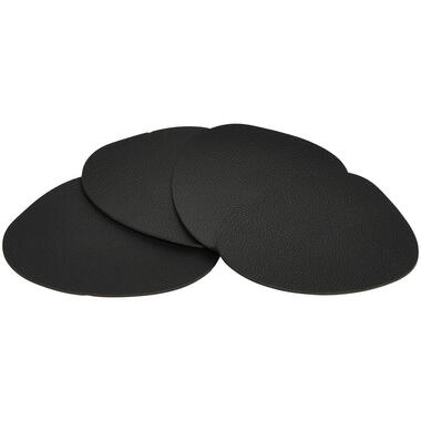 Onderzetters Organic Zwart - 4 Stuks