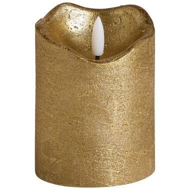LED Kaars Goud - 7,5x10 cm