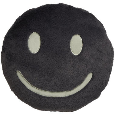 Kussen Smiley Fur Petrol Ø35 cm