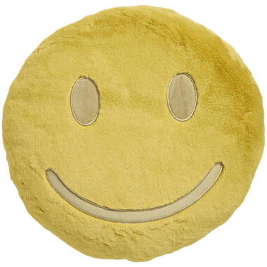 Kussen Smiley Groen Ø35 cm