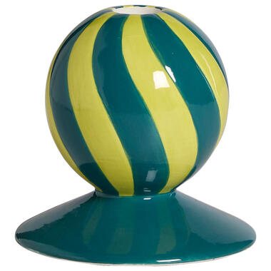 Kandelaar Kerstbal Swirl Groen