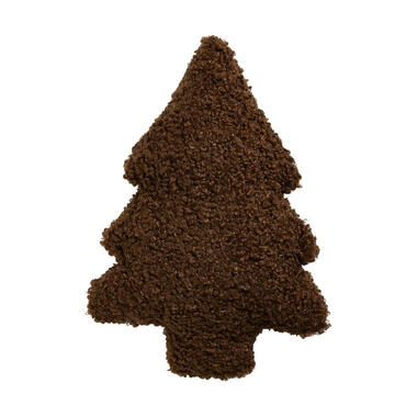Kussen Kerstboom Bruin