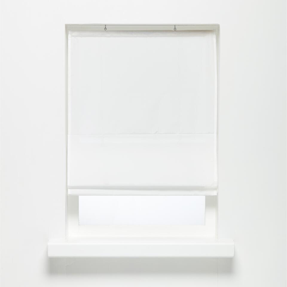 Vouwgordijn Charlot Wit - 60x160 cm