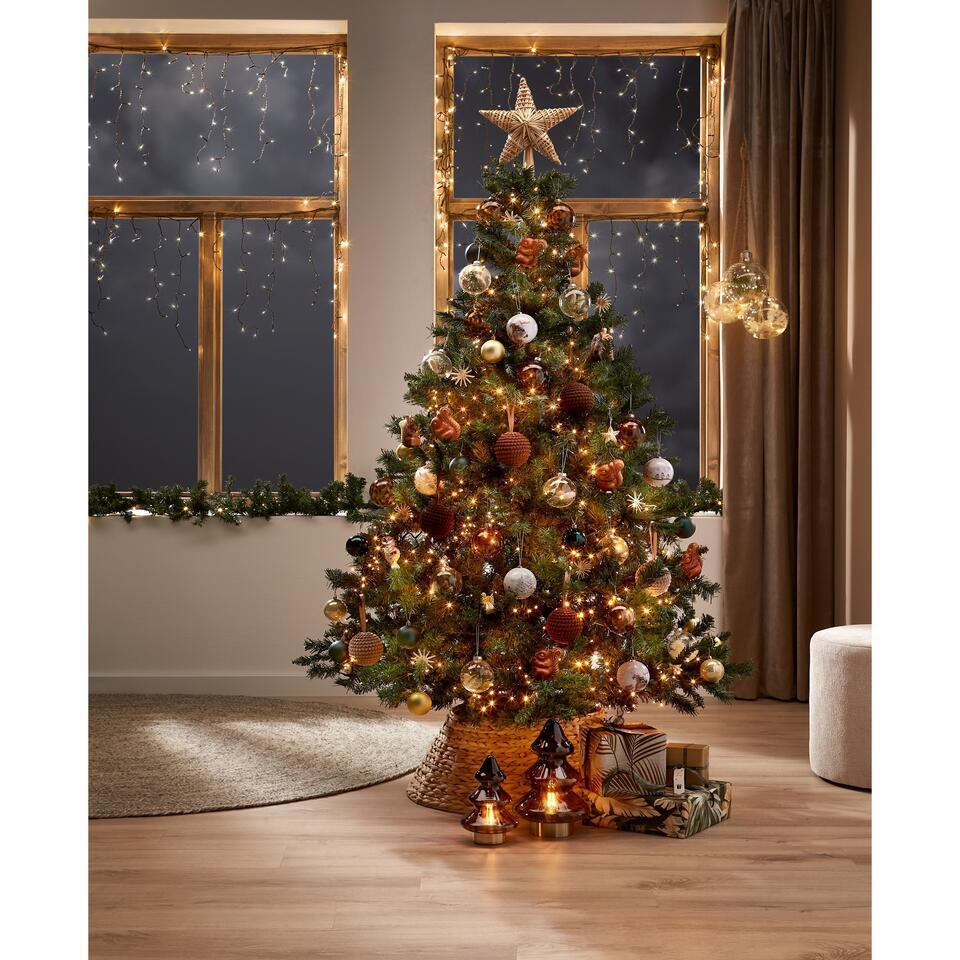 Tafellamp Kerstboom Bruin - 13x21 cm
