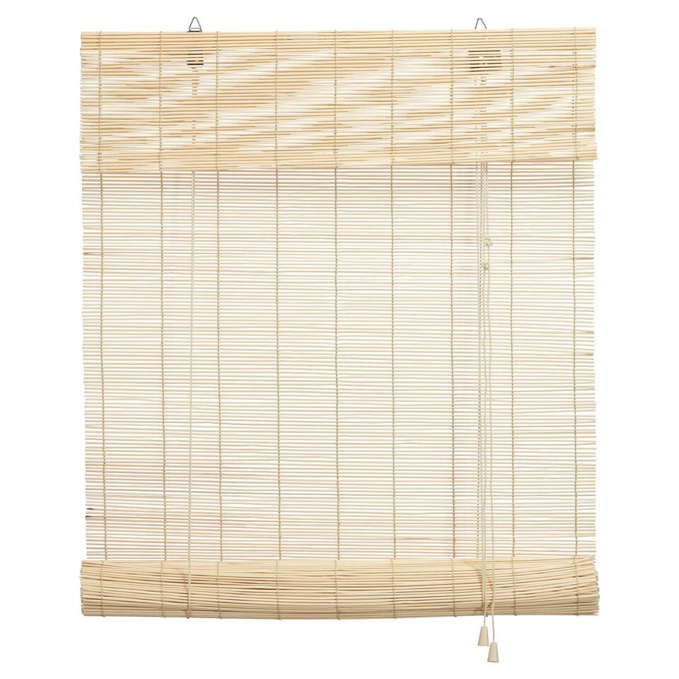 Rolgordijn Bamboe Naturel - 100x220 cm