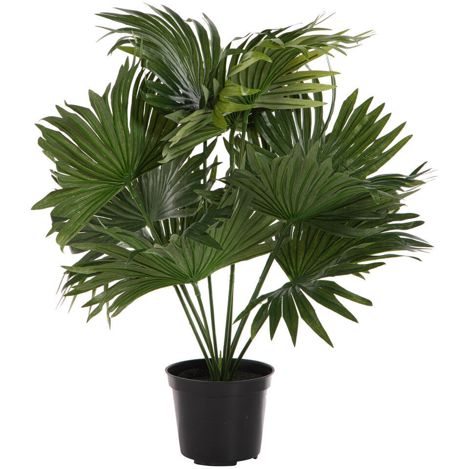 HOMCOM Kunstplant, Plastic Plant, Cementpot, Indoor en Outdoor, 120 cm